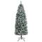 6ft. Pre-Lit Slim Flocked Montreal Fir Artificial Christmas Tree